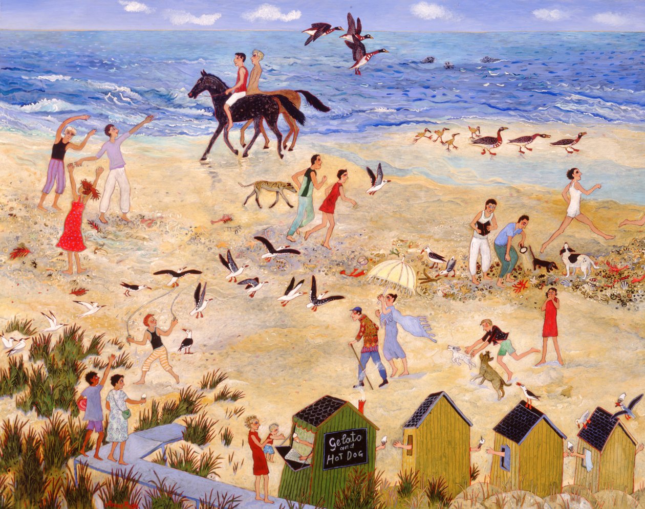 Lavvande, 2010 (akryl) af Anna Pugh