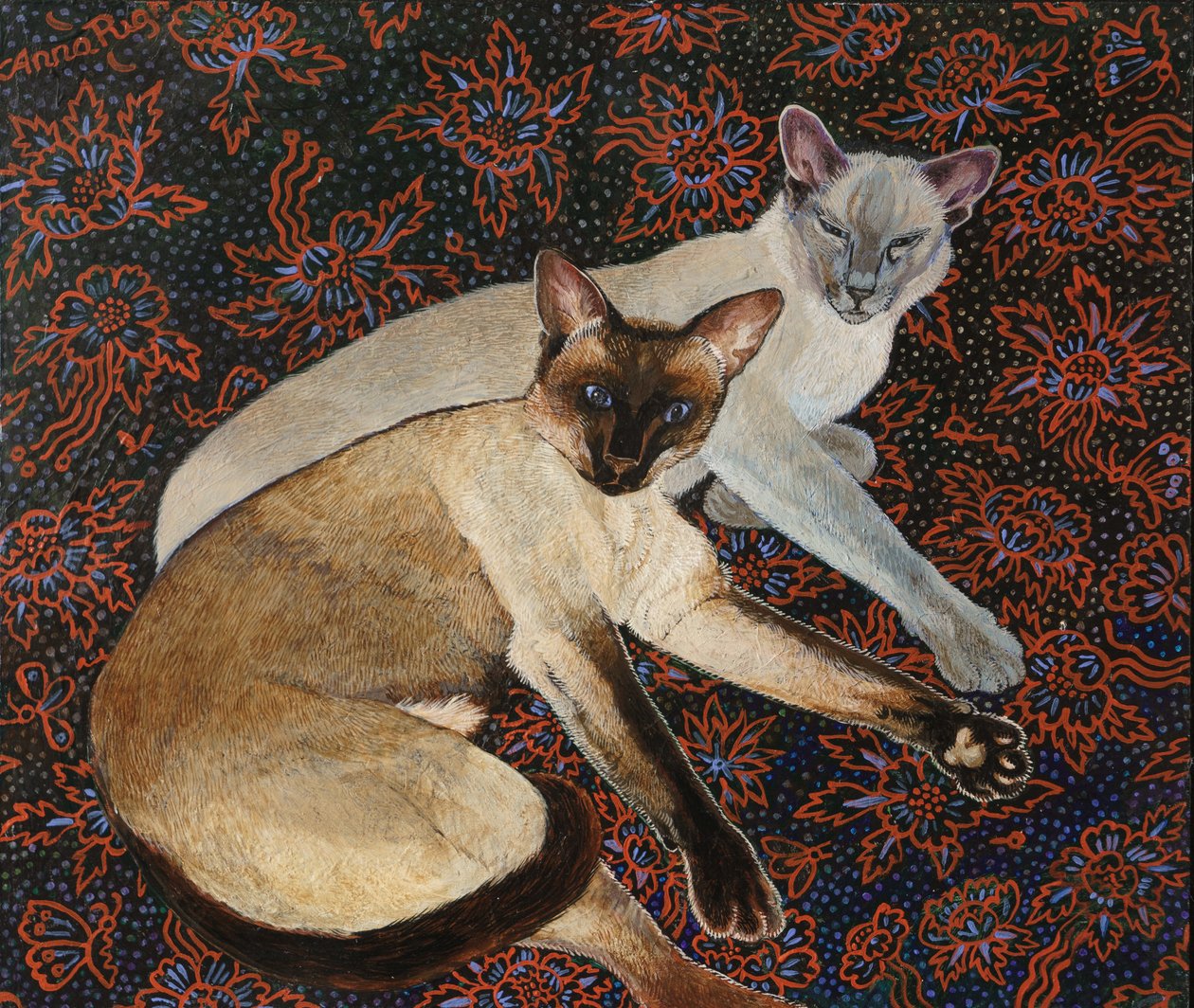 Merlin og Meilo Commission, 2018 (akryl) af Anna Pugh