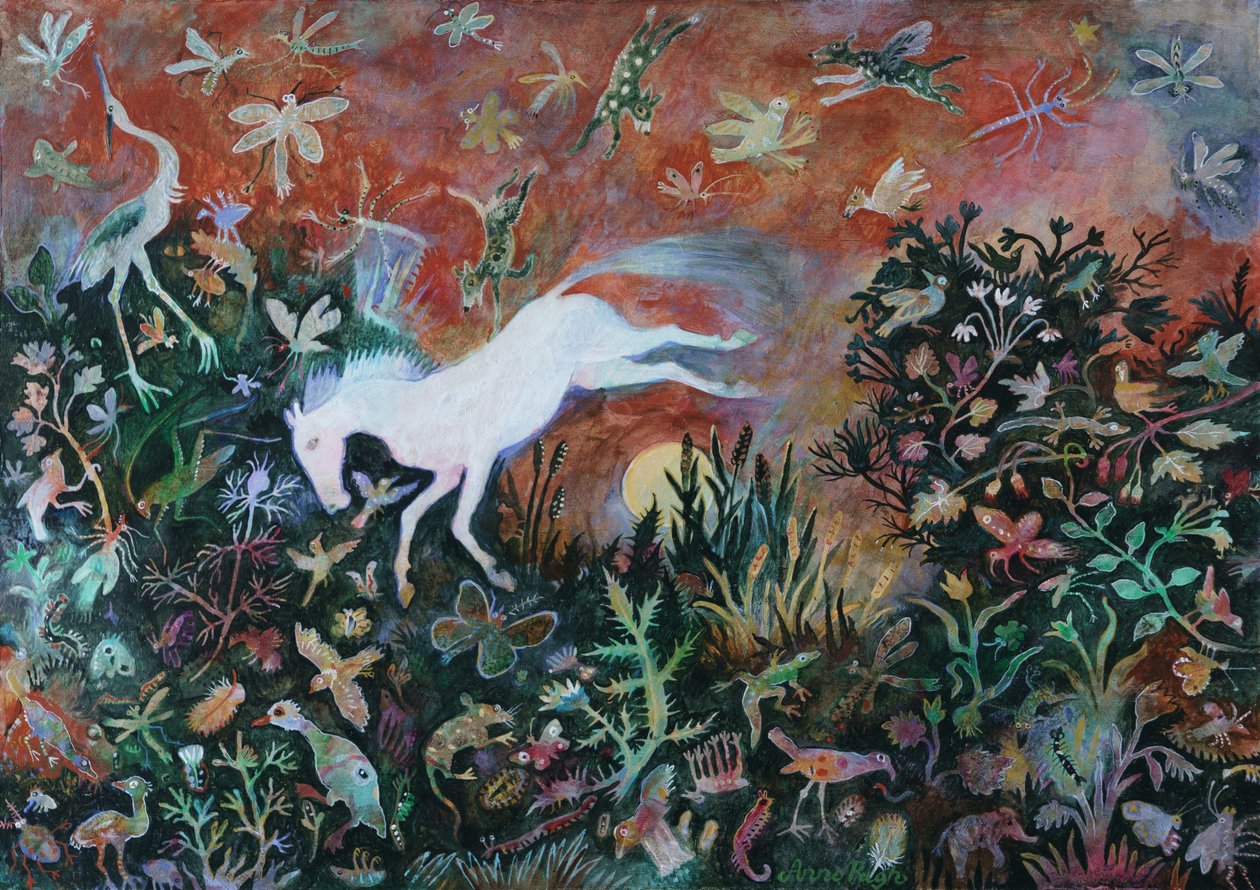 Moon Jump, 2018 (akryl) af Anna Pugh