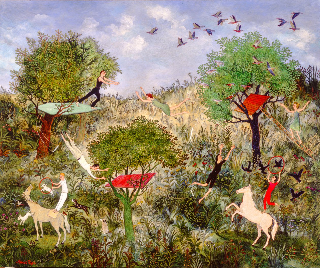 Øvelse gør mester, 2010 (akryl) af Anna Pugh
