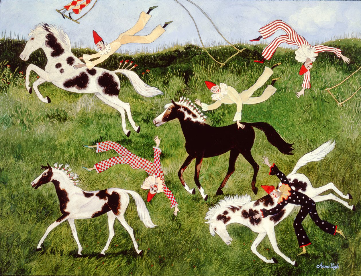 Øvelse gør mester, 2010 (akryl) af Anna Pugh