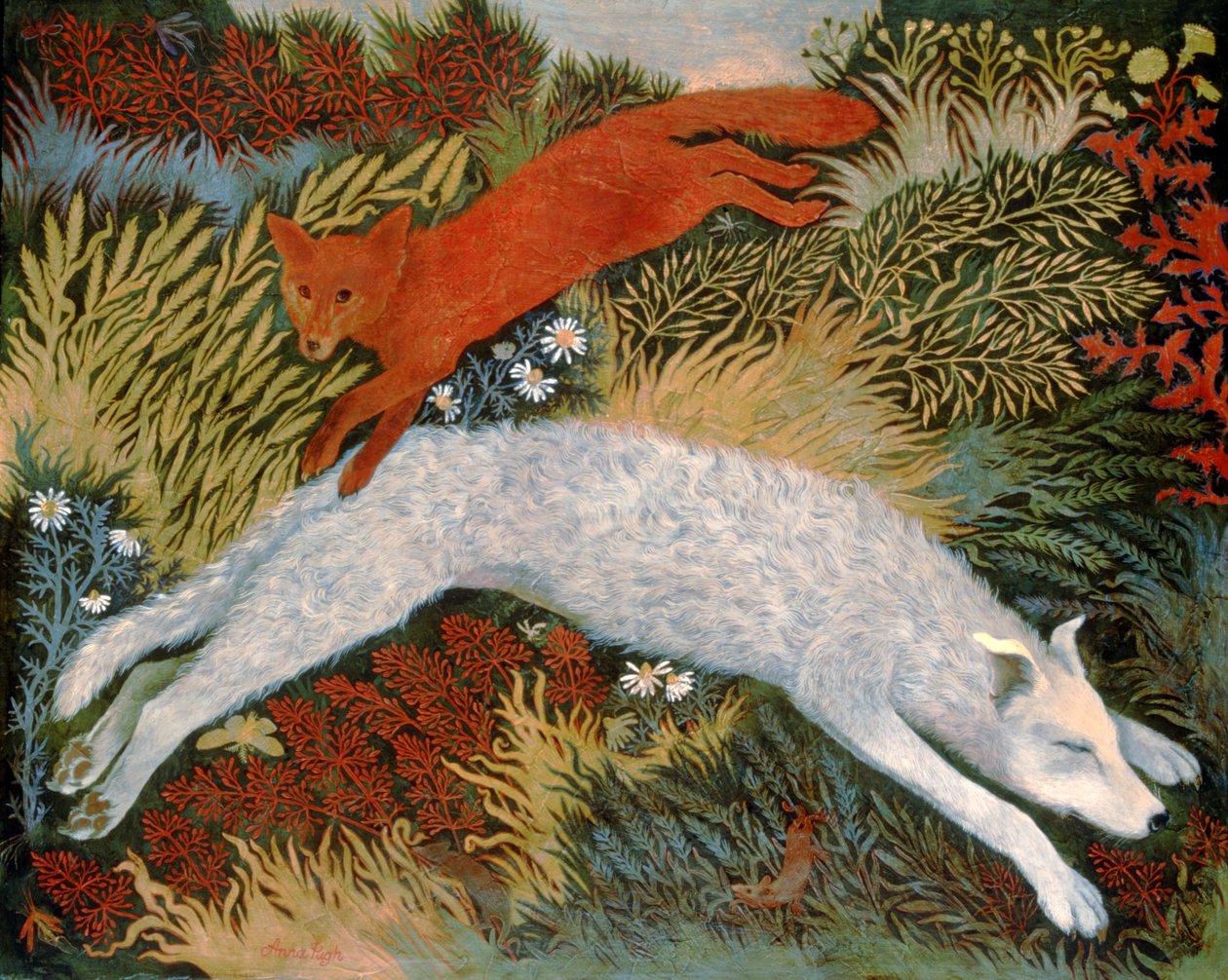 Hurtig rød ræv Lazy Dog af Anna Pugh