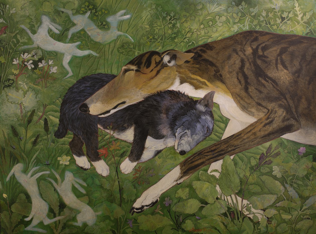 Fælles drømme, 2015 (akryl) af Anna Pugh