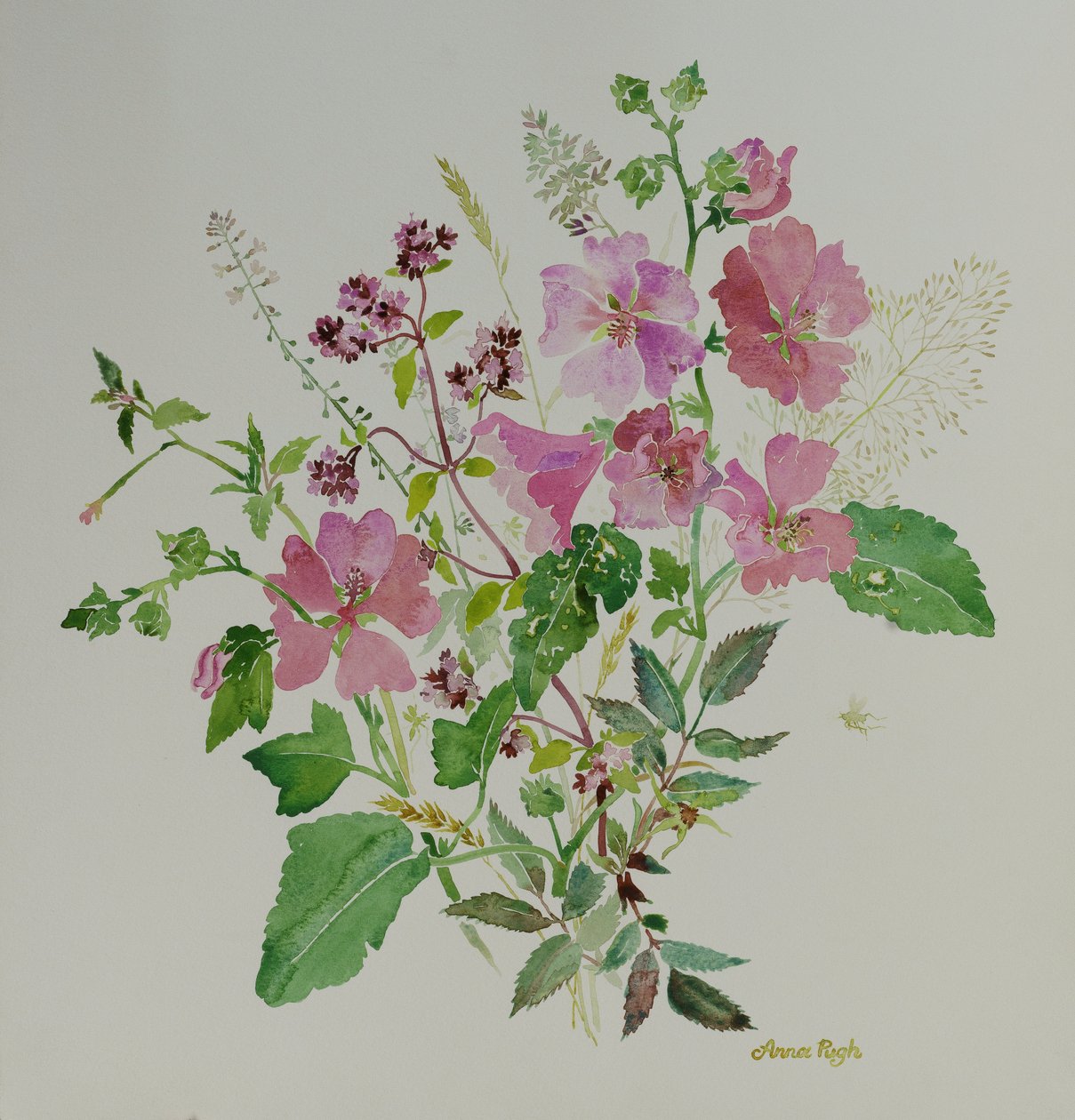 Stilleben blomster 3 , 2021 (maleri) af Anna Pugh