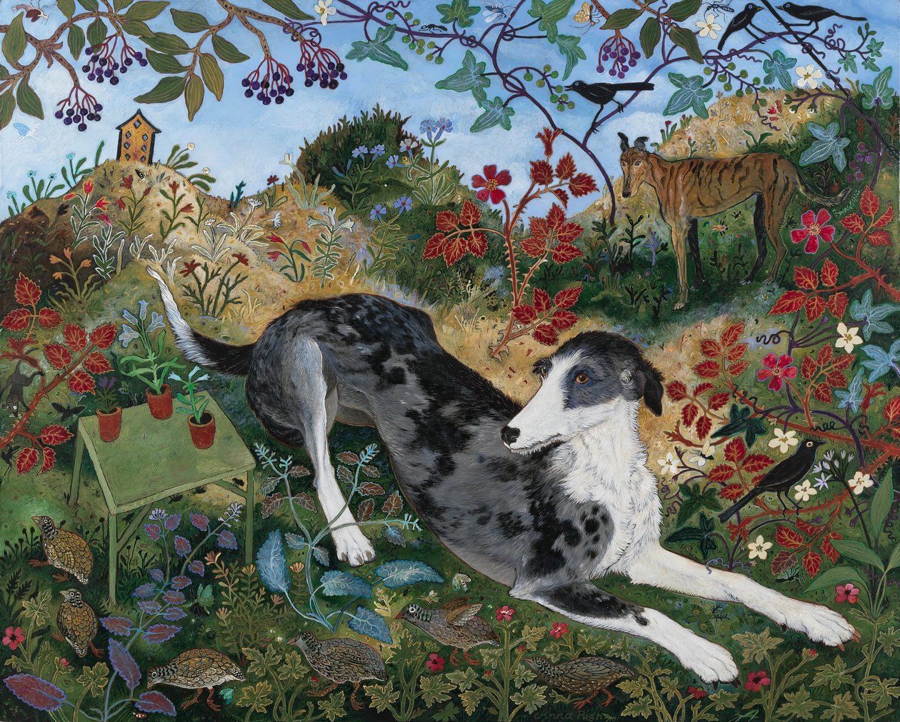 Taking a Breather, 2013 (akryl) af Anna Pugh