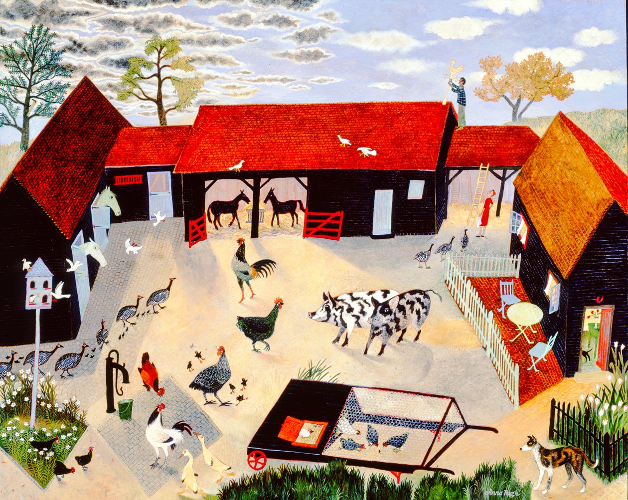 Lidt op, 2004 (akryl) af Anna Pugh