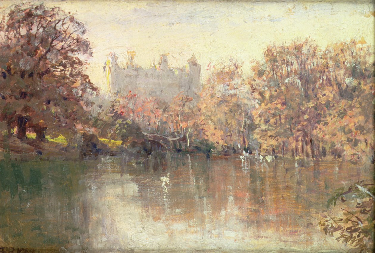 Central Park Lake af Anna Richards Brewster