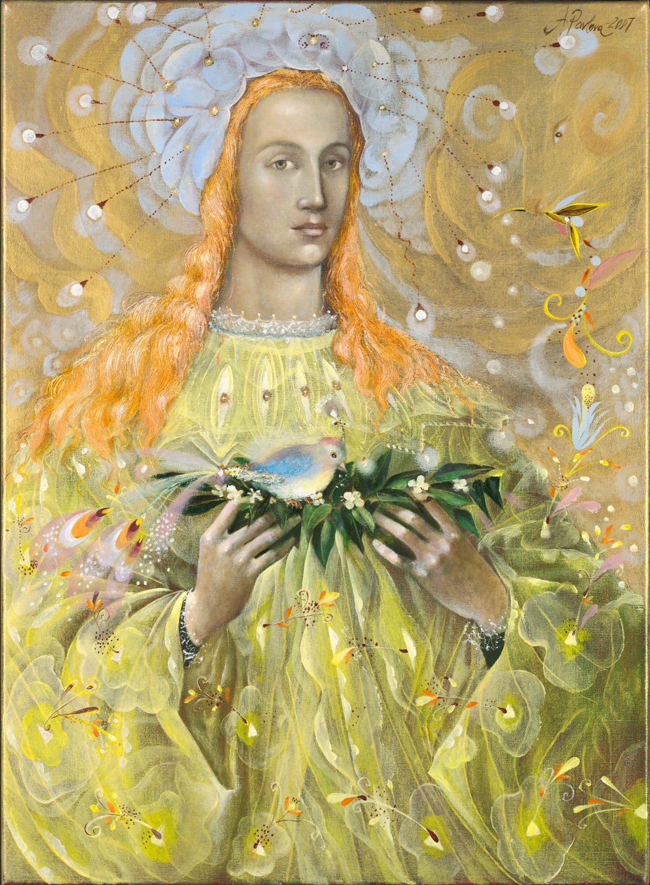 Aries, 2007 (olie på belgisk linned) af Annael Anelia Pavlova