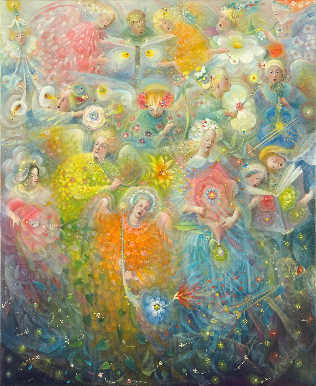 Daydream - after the music of Max Reger, 2014 (olie på belgisk linned) af Annael Anelia Pavlova