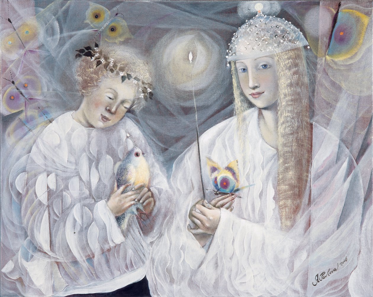 Gemini, 2006 (olie på belgisk linned) af Annael Anelia Pavlova