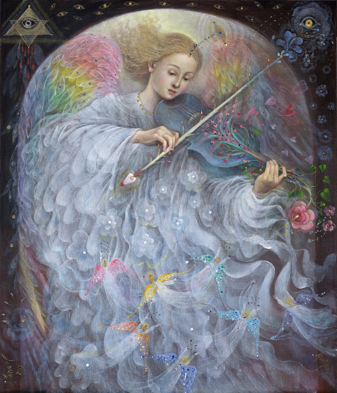 Guardian Angel, 2019 (olie på belgisk linned) af Annael Anelia Pavlova