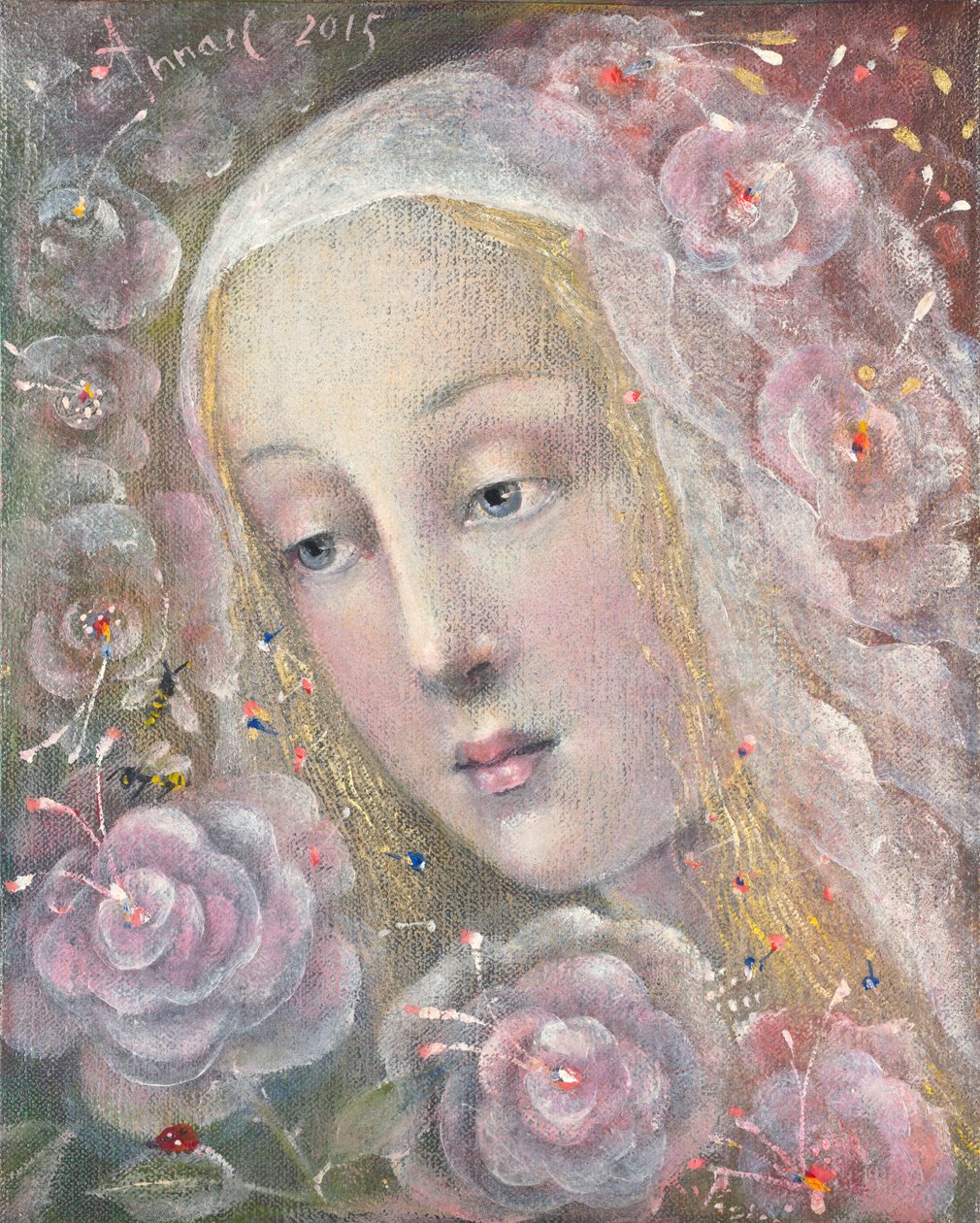 Kisses of the Wind, 2015 (olie på belgisk linned) af Annael Anelia Pavlova