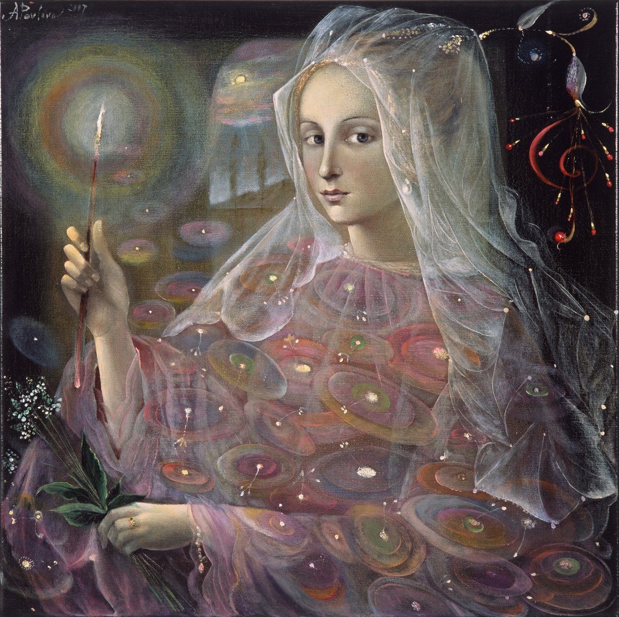Sagittarius, 2007 (olie på belgisk linned) af Annael Anelia Pavlova