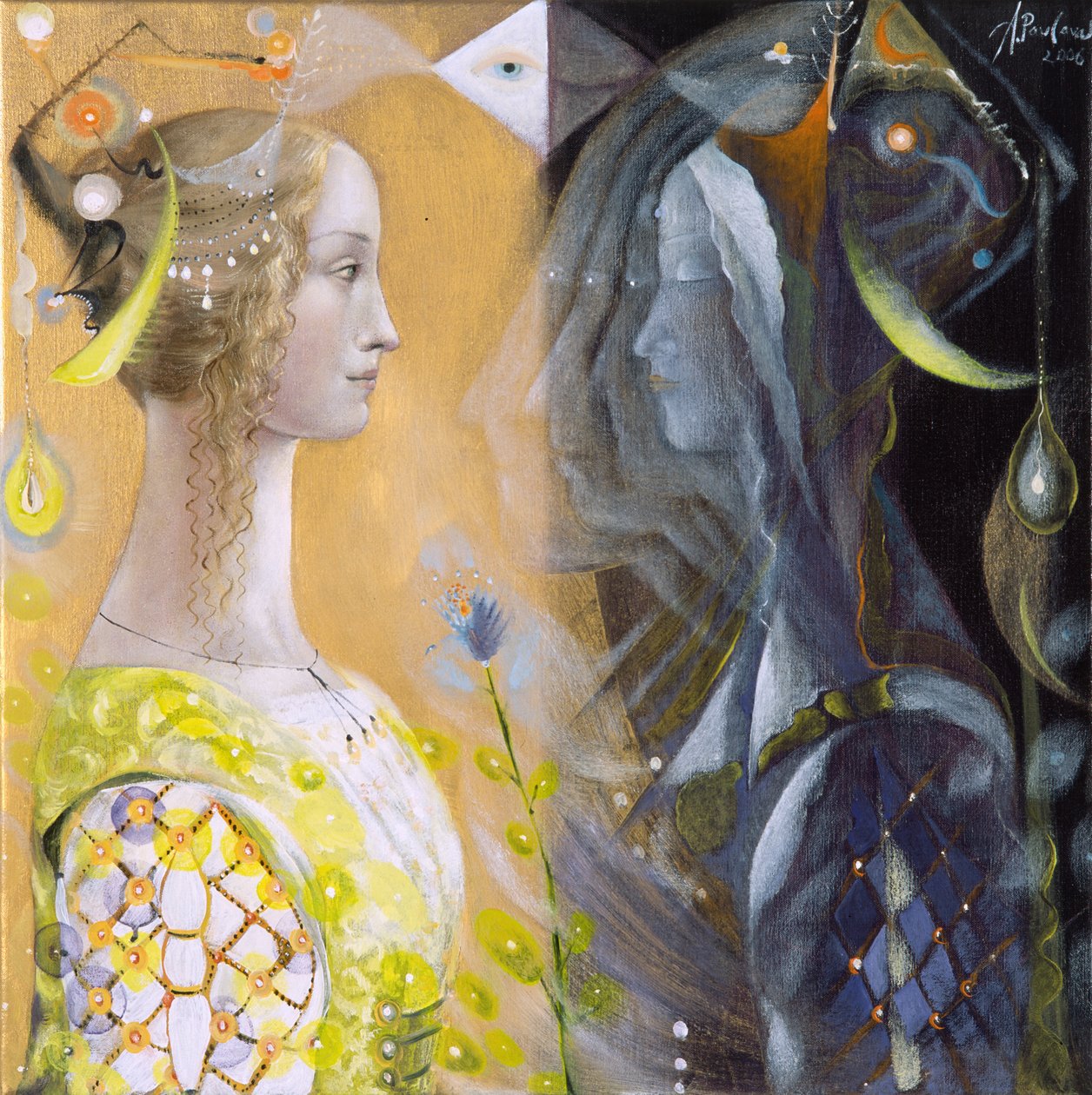Scorpio, 2006 (olie på belgisk linned) af Annael Anelia Pavlova