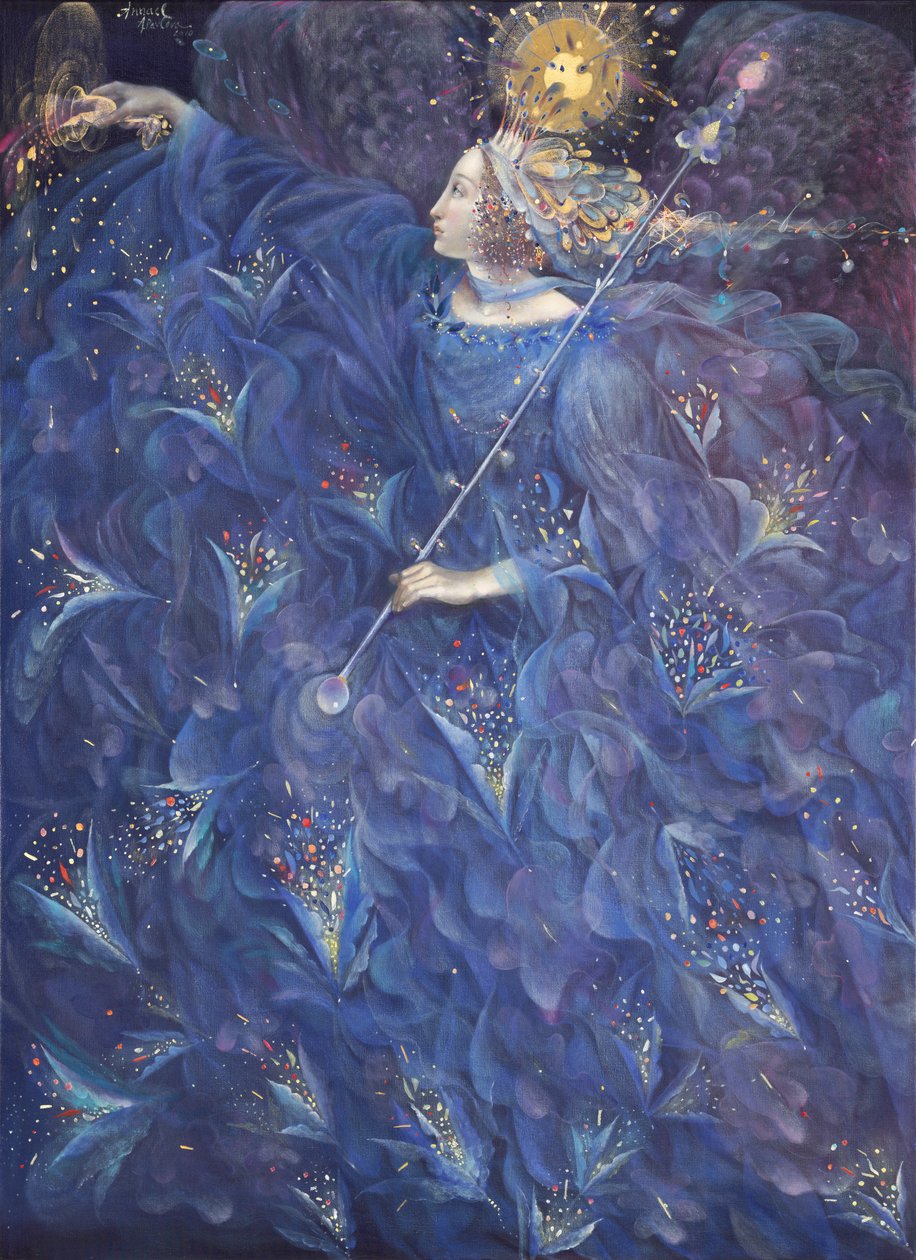 The Angel of Power, 2010 (olie og bladguld på belgisk linned) af Annael Anelia Pavlova