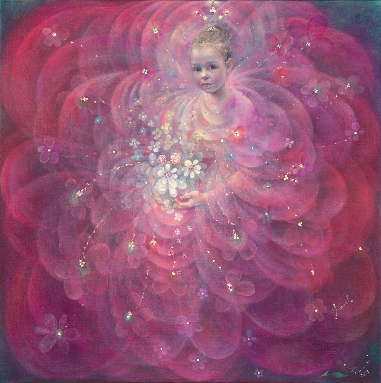The Flower of Childhood, 2014 (olie på belgisk linned) af Annael Anelia Pavlova