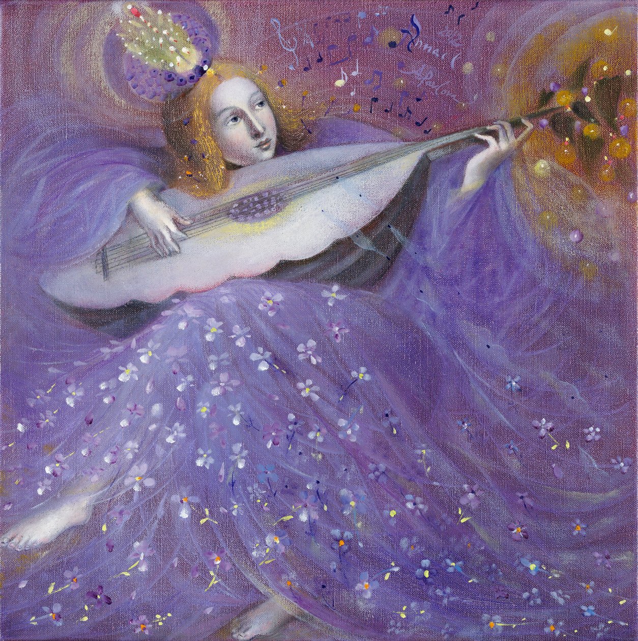 The Fruits of the Soul II - efter musik af S.L. Weiss, 2012 (olie på belgisk linned) af Annael Anelia Pavlova