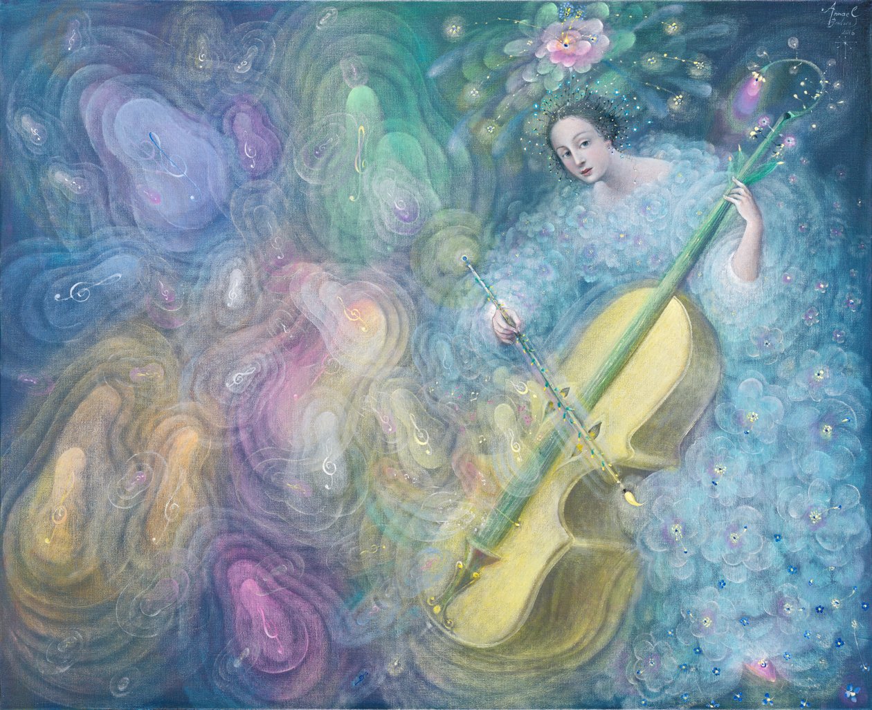 Water Music, 2016 (olie på belgisk linned) af Annael Anelia Pavlova