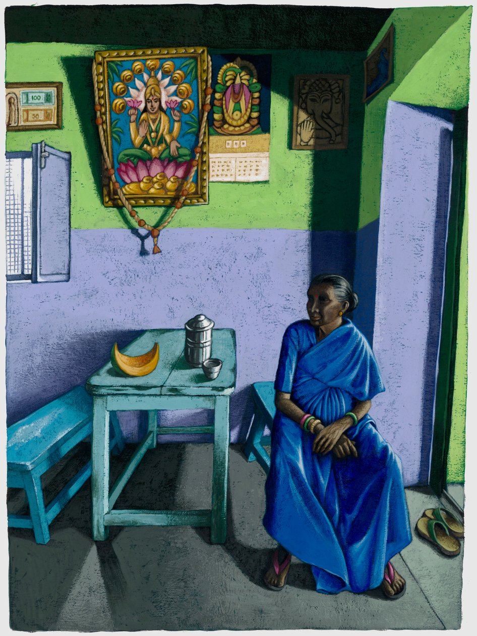 Chai-butik, 2018 (gouache) af Annalisa Morrocco
