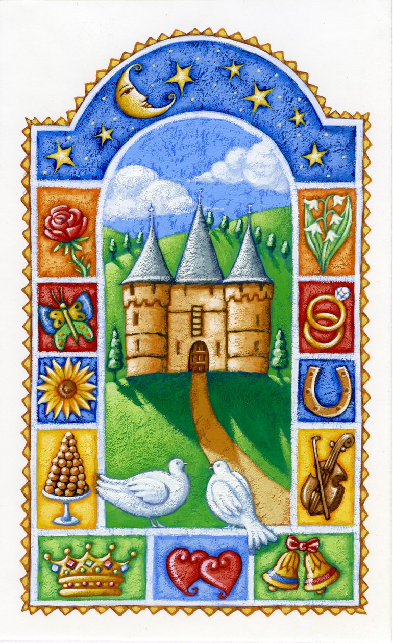 Chateau, 2016 (gouache) af Annalisa Morrocco