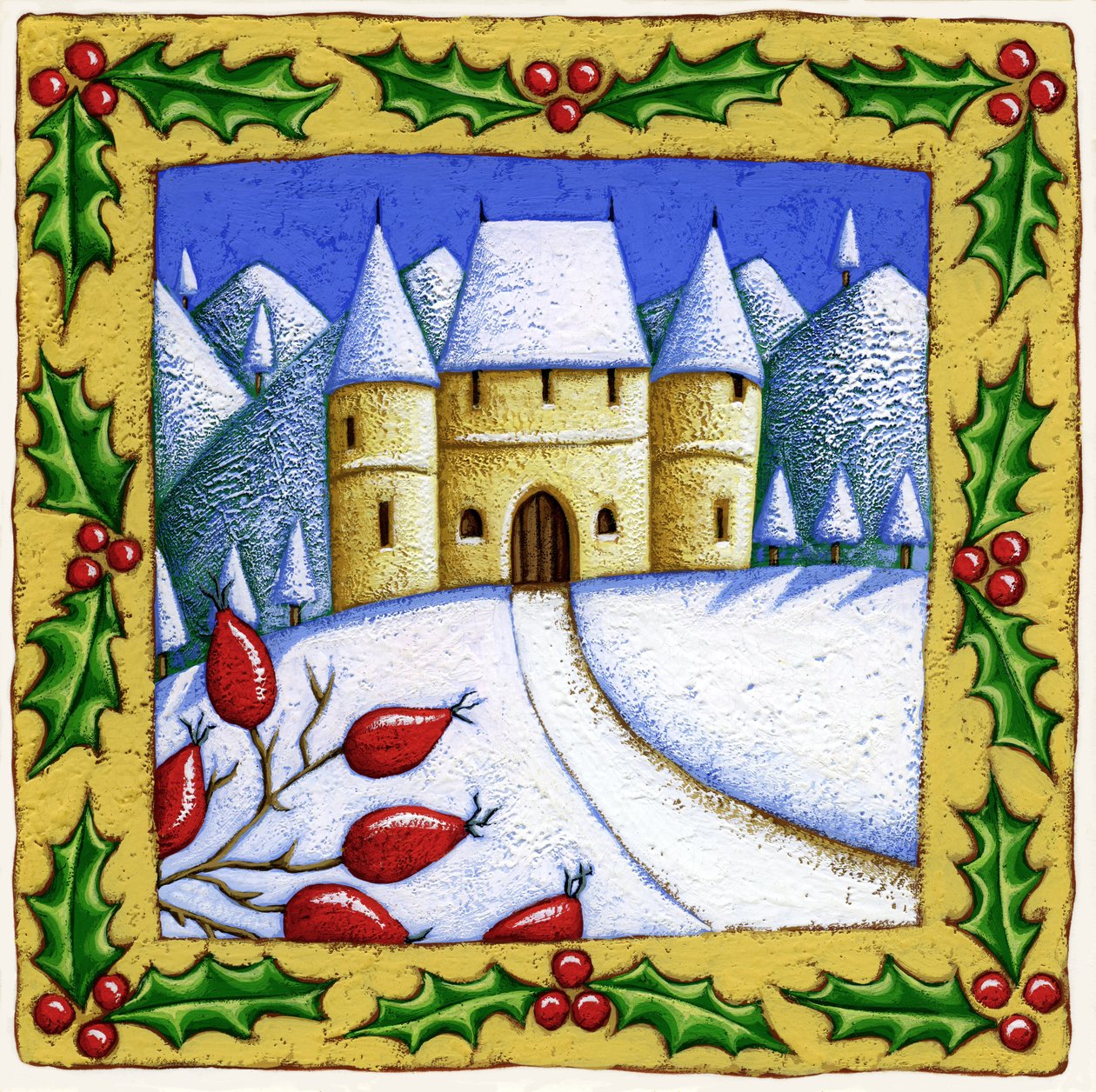 Fire årstider, vinter, 2015 (gouache) af Annalisa Morrocco
