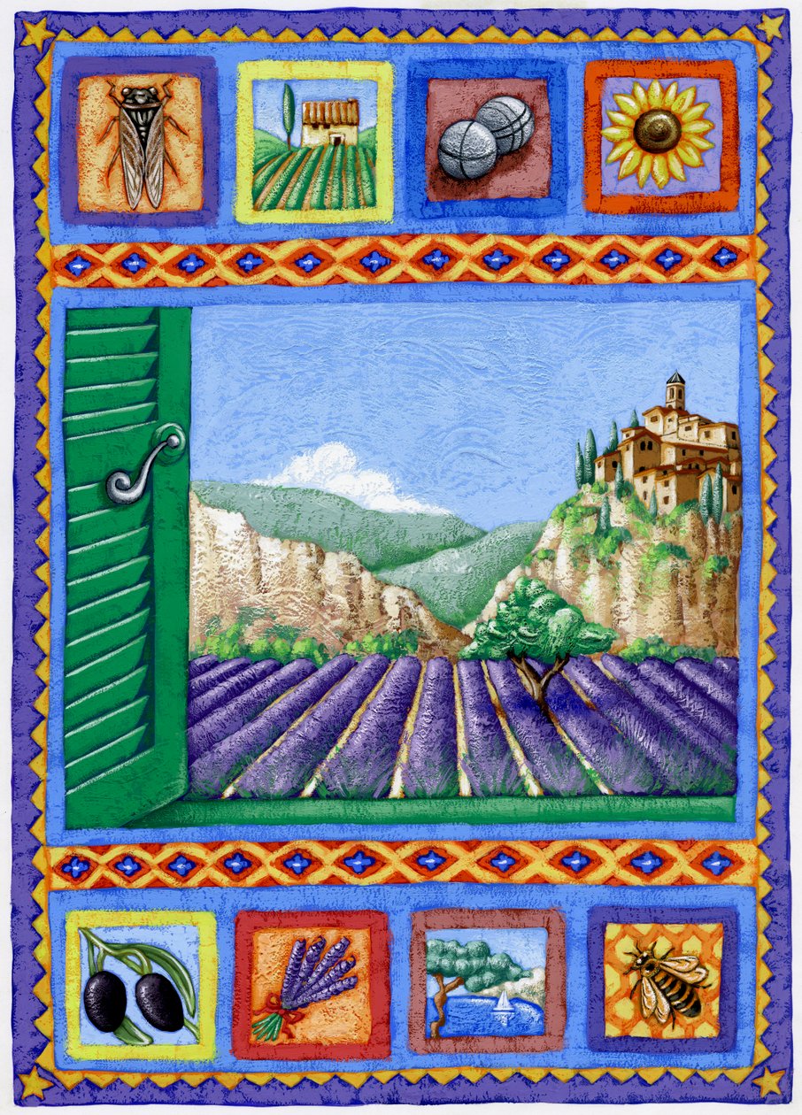 Provence, 2015 (gouache) af Annalisa Morrocco