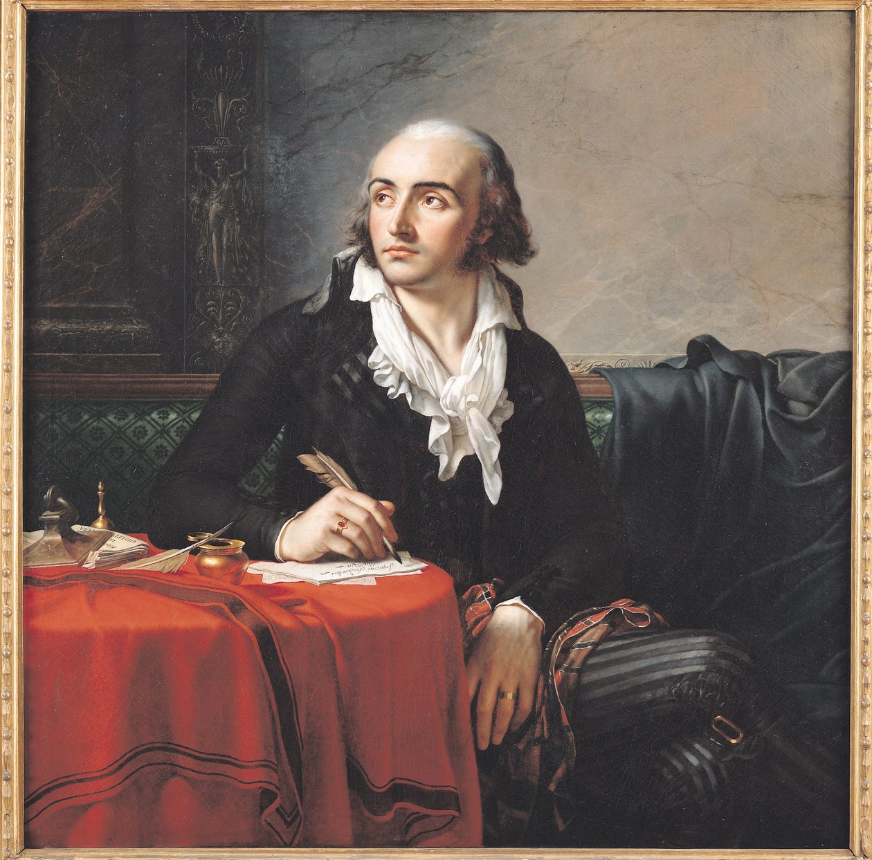 Portrait of Giuseppe Fravega (1763-1833) 1795 af Anne Louis Girodet de Roucy Trioson