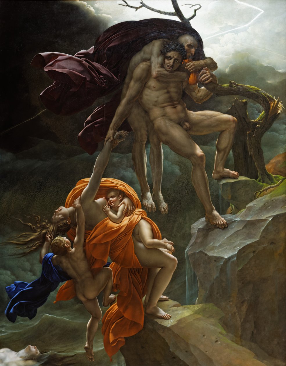 En oversvømmelsesscene af Anne Louis Girodet de Roussy Trioson