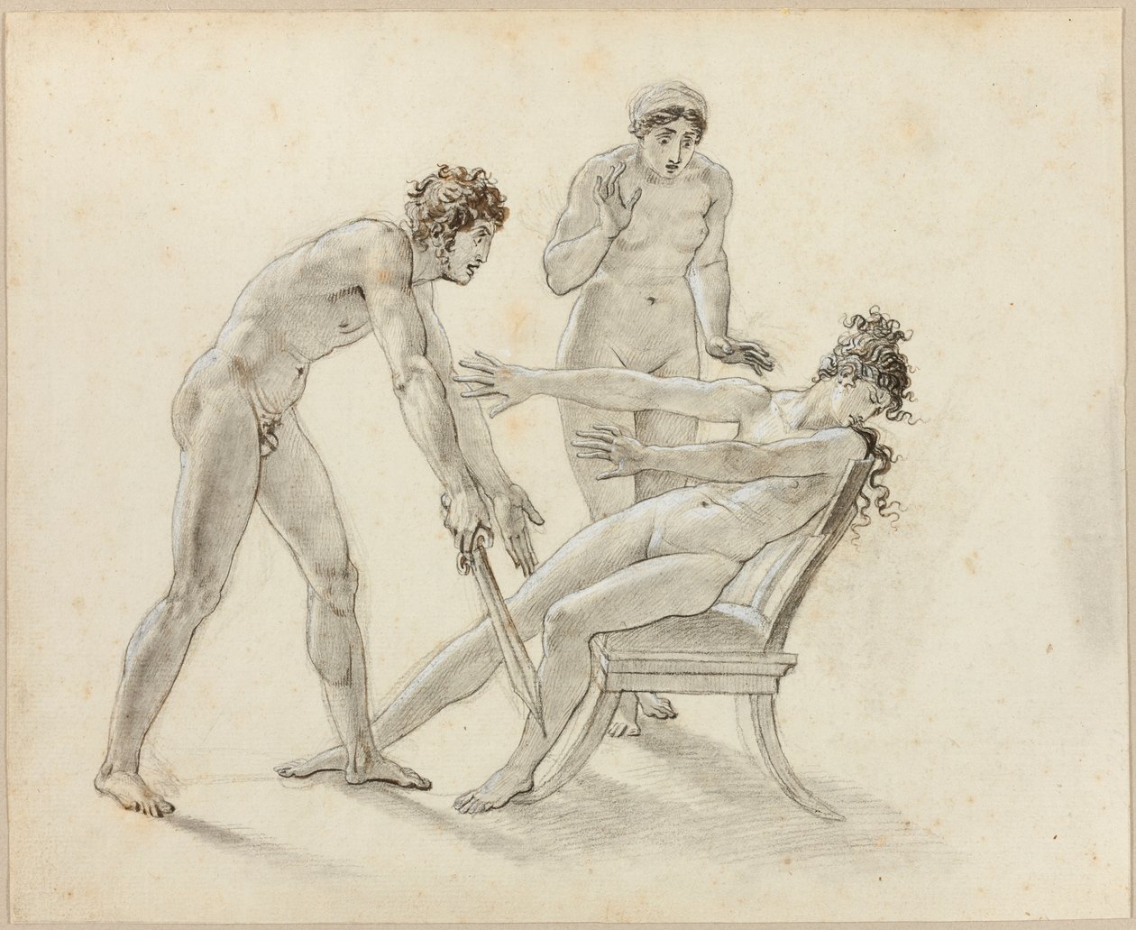 Hermione afviser Orestes af Anne-Louis Girodet de Roucy-Trioson