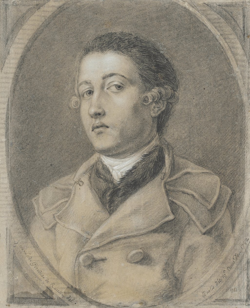 Portræt af en ung mand af Anne-Louis Girodet de Roucy-Trioson
