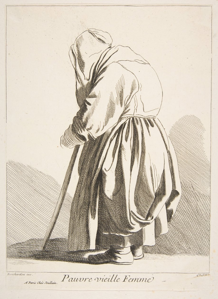 En fattig gammel kvinde, 1742. af Anne Claude Philippe de Caylus