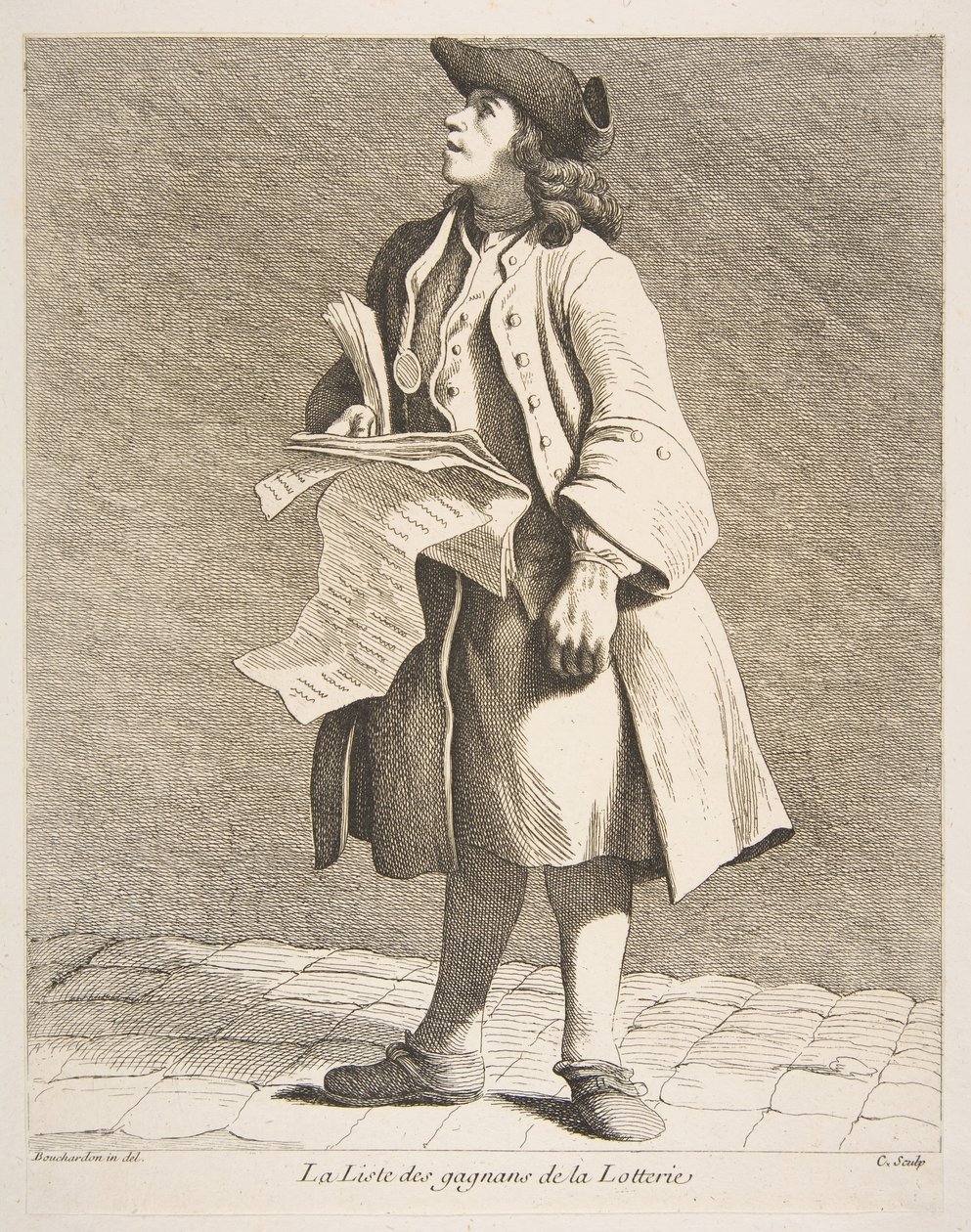 Læsningen af lotterivindere, 1746. af Anne Claude Philippe de Caylus