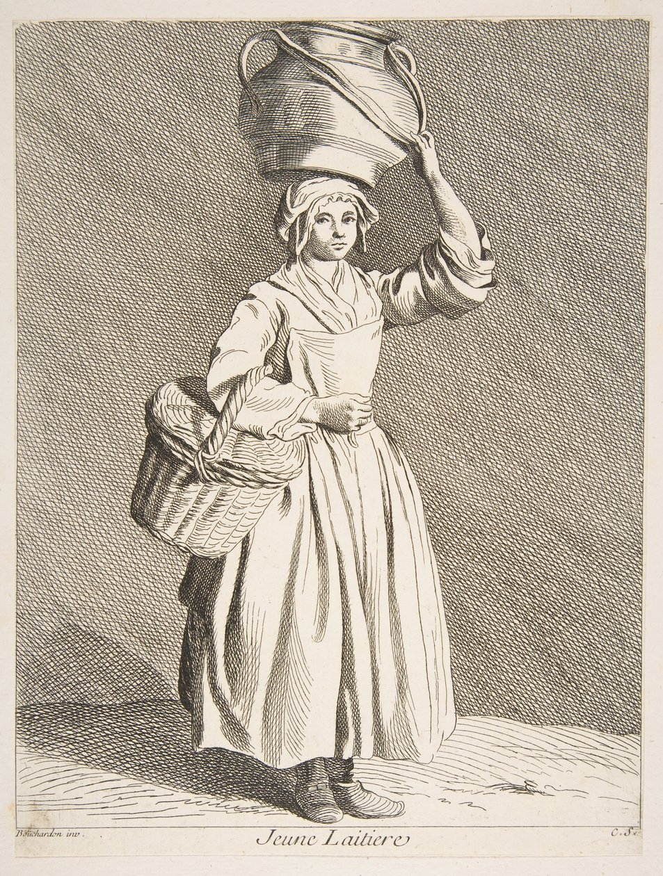 Ung Mælkepige, 1737. af Anne Claude Philippe de Caylus