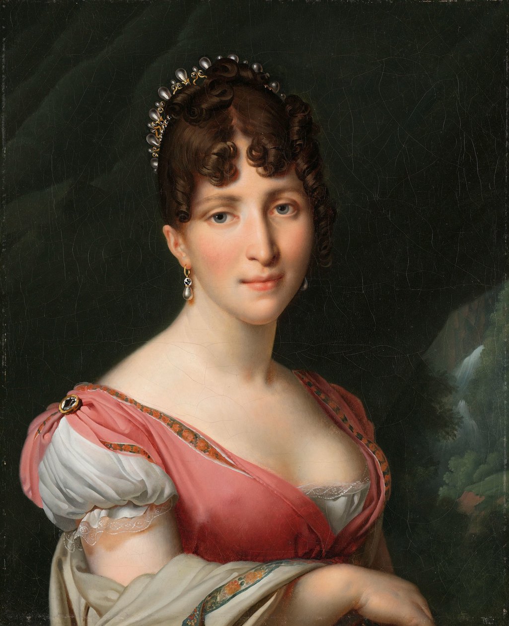 Portræt af Hortense de Beauharnais, dronning af Holland Portræt af Hortense de Beauharnais (1783-1837), dronning af Holland, kone til kong Louis Napoleon af Anne Louis Girodet Trioson