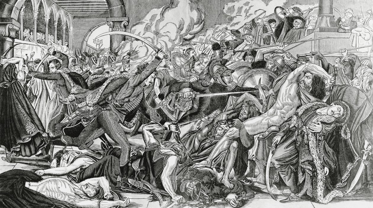 Fransk undertrykkelse under oprøret i Kairo, 21. oktober af Anne Louis Girodet de Roucy Trioson