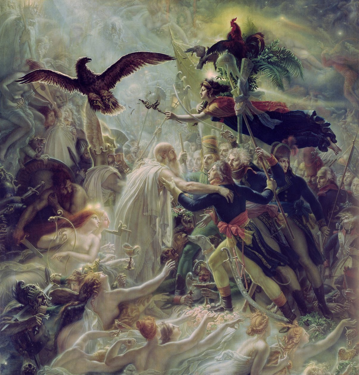 Apoteosen om de franske helte, der døde for deres land under frihedskrigen af Anne Louis Girodet de Roucy Trioson