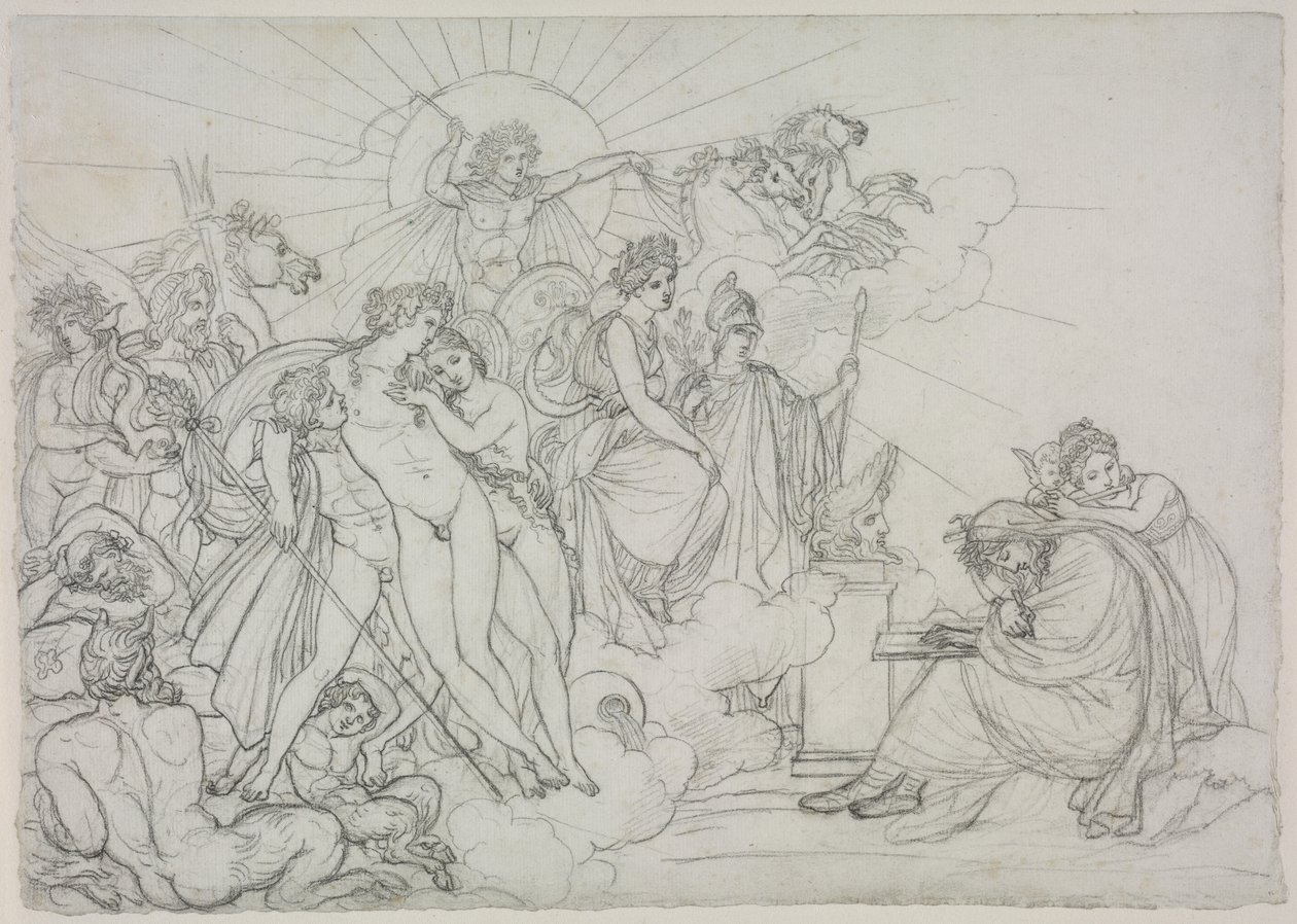 Påkaldelse til de guddommelige, der præsiderer over landbruget fra Virgils "georgikere" af Anne Louis Girodet de Roucy Trioson