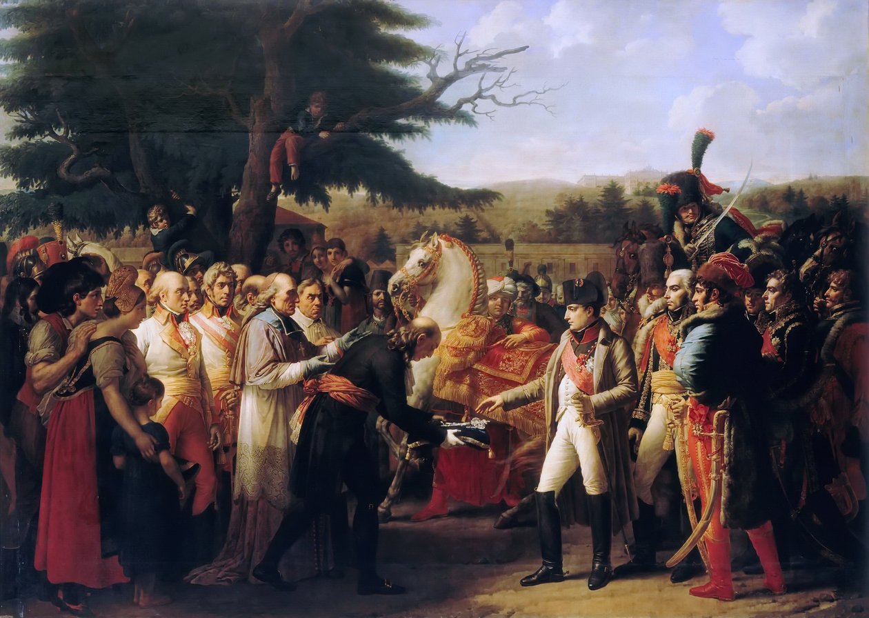 Napoleon Bonaparte modtager Wiens nøgler på Schönbrunn-slottet, 13. november 1805 af Anne Louis Girodet de Roucy Trioson