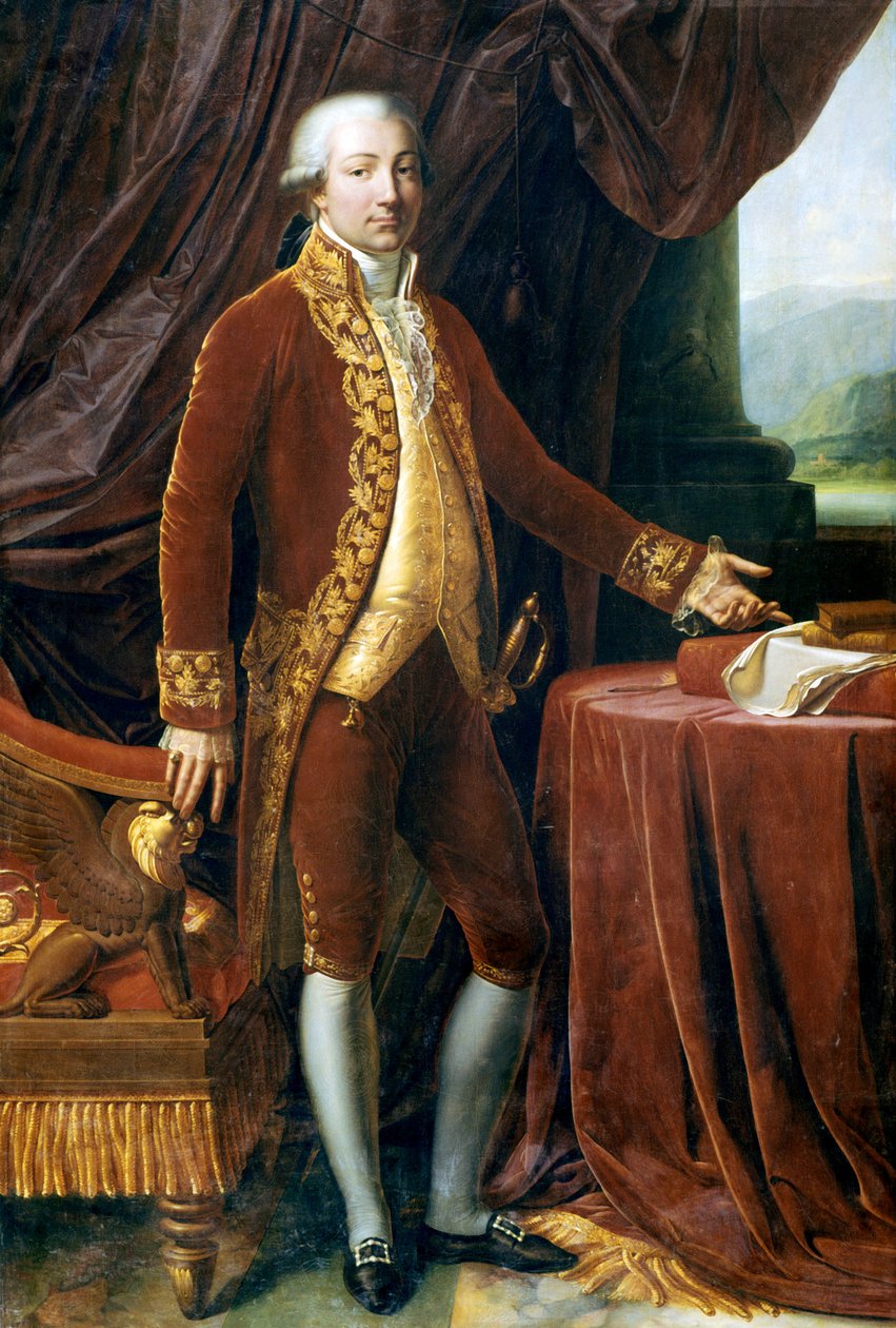 Portræt af Charles Bonaparte af Anne Louis Girodet de Roucy Trioson