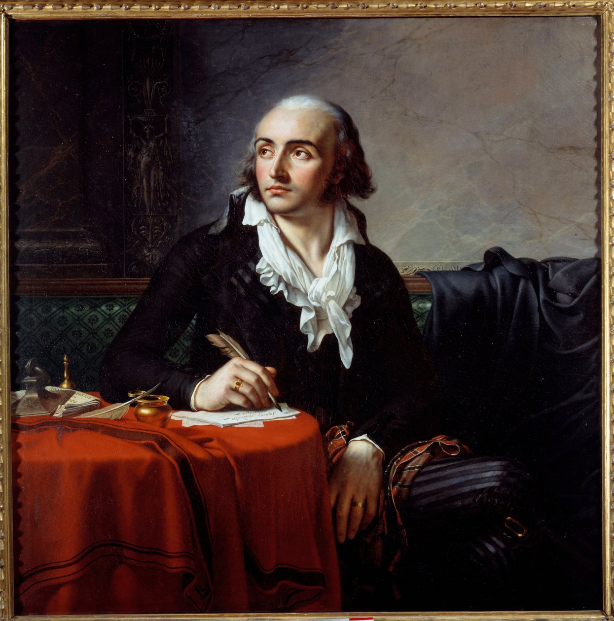 Portræt af Giuseppe Fravega (1763-1833), italiensk revolutionær. Maleri af Anne Louis Girodet de Roucy-Trioson (Anne-Louis Girodet de Roucy Trioson af Anne Louis Girodet de Roucy Trioson