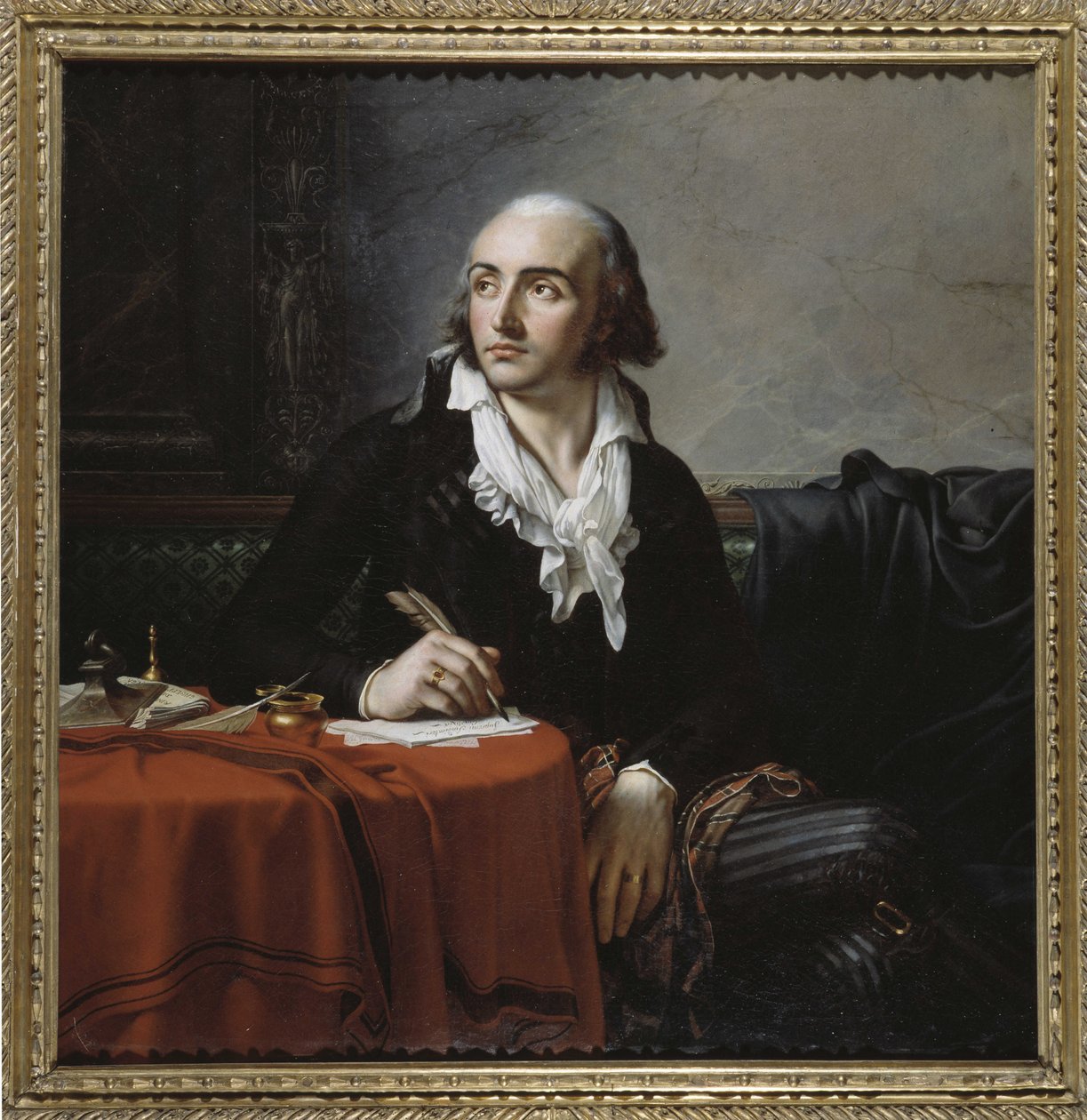 Portræt af Giuseppe Fravega, italiensk revolutionær af Anne Louis Girodet de Roucy Trioson