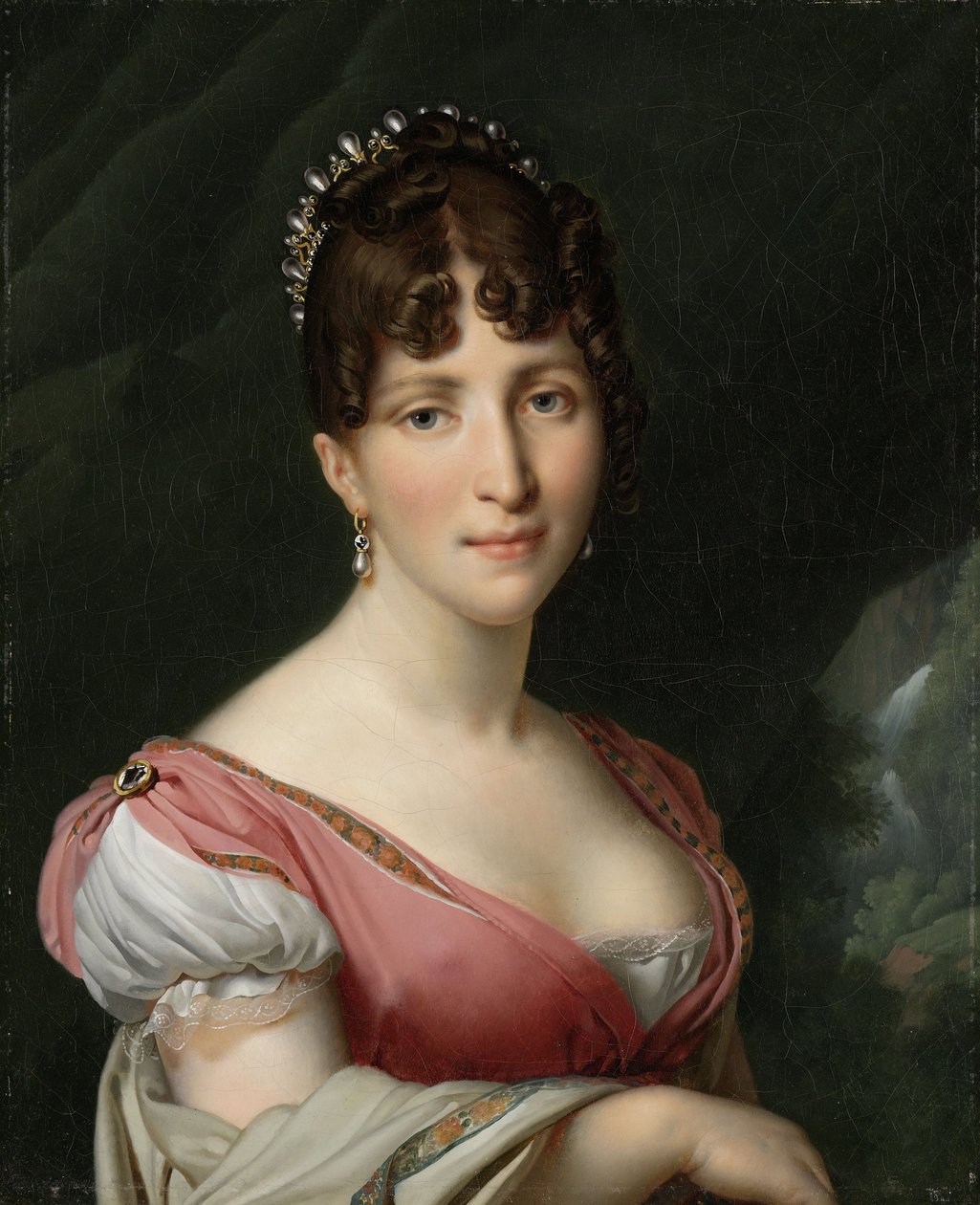 Portræt af Hortense de Beauharnais, dronning af Holland, ca 1805-1809 af Anne Louis Girodet de Roucy Trioson