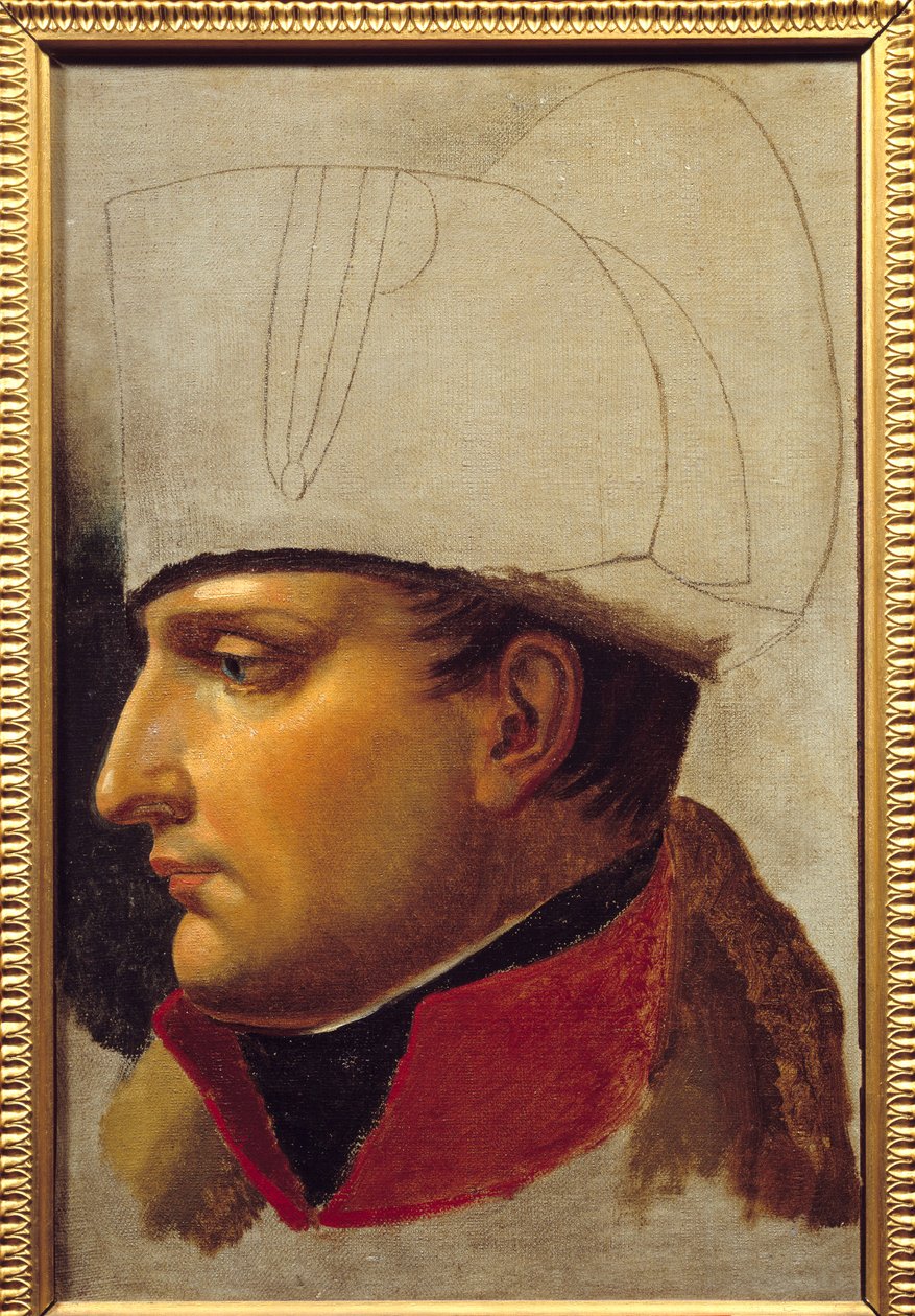 Portræt af Napoleon I (1769-1821) studie til overdragelse af nøgler til byen Wien den 13. november af Anne Louis Girodet de Roucy Trioson