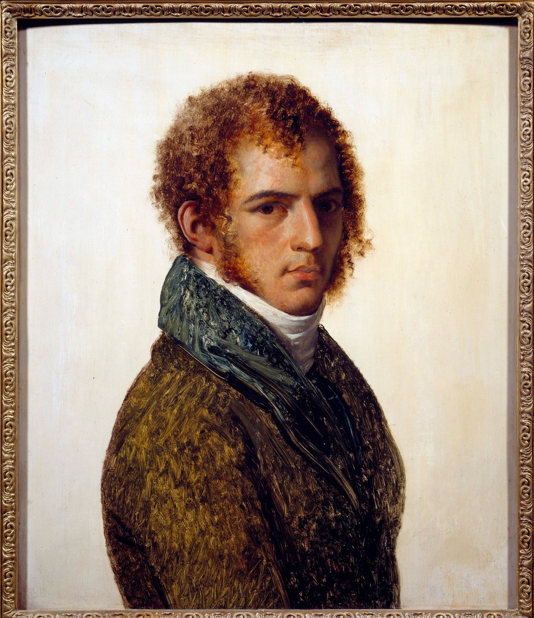 Portræt af maleren Benjamin Rolland Maleri af Anne Louis Girodet de Roucy-Trioson (Anne-Louis Girodet de Roucy Trioson af Anne Louis Girodet de Roucy Trioson