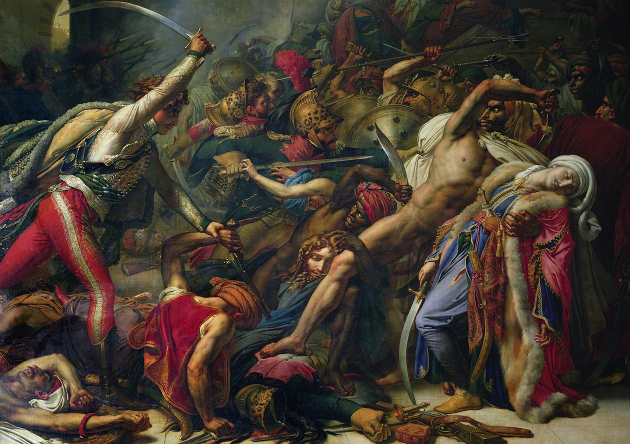 The Revolt at Cairo, 21. oktober 1798, 1810 (detalje af 91913) af Anne Louis Girodet de Roucy Trioson
