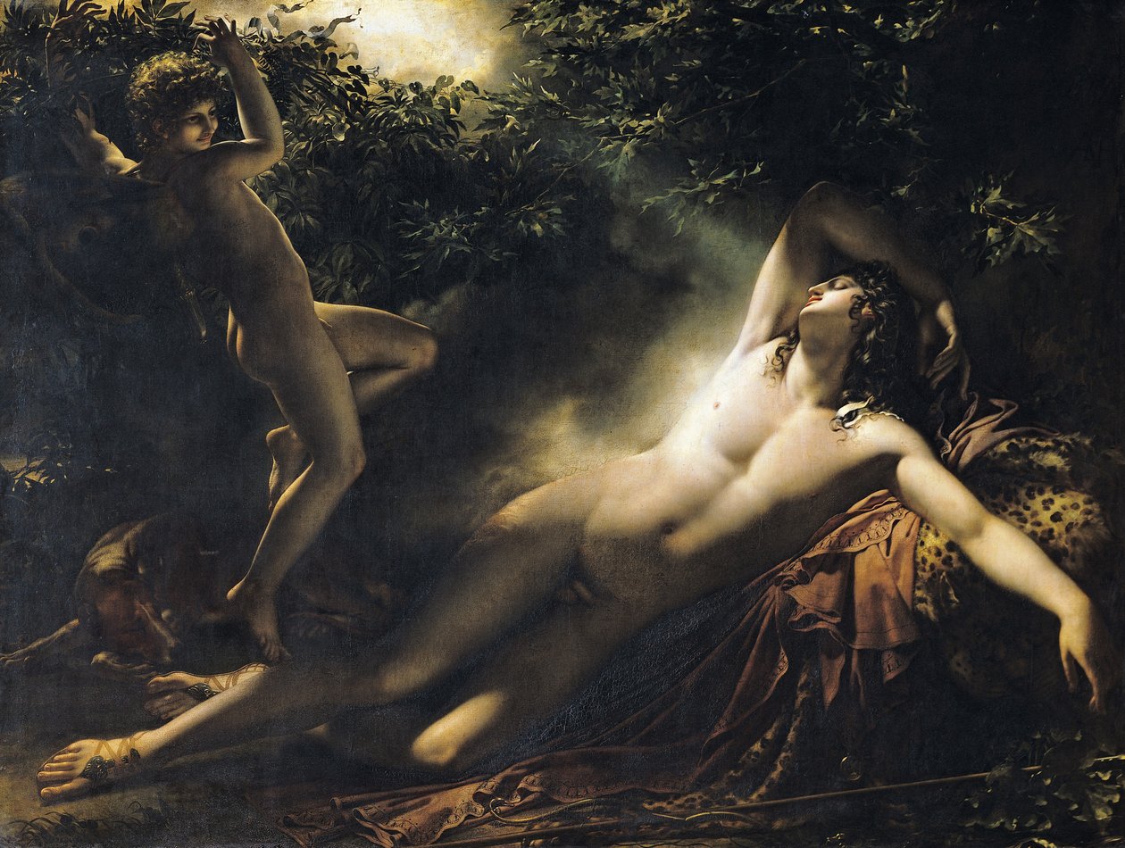 Endymions søvn, 1791 (for kopi se 62246) af Anne Louis Girodet de Roucy Trioson