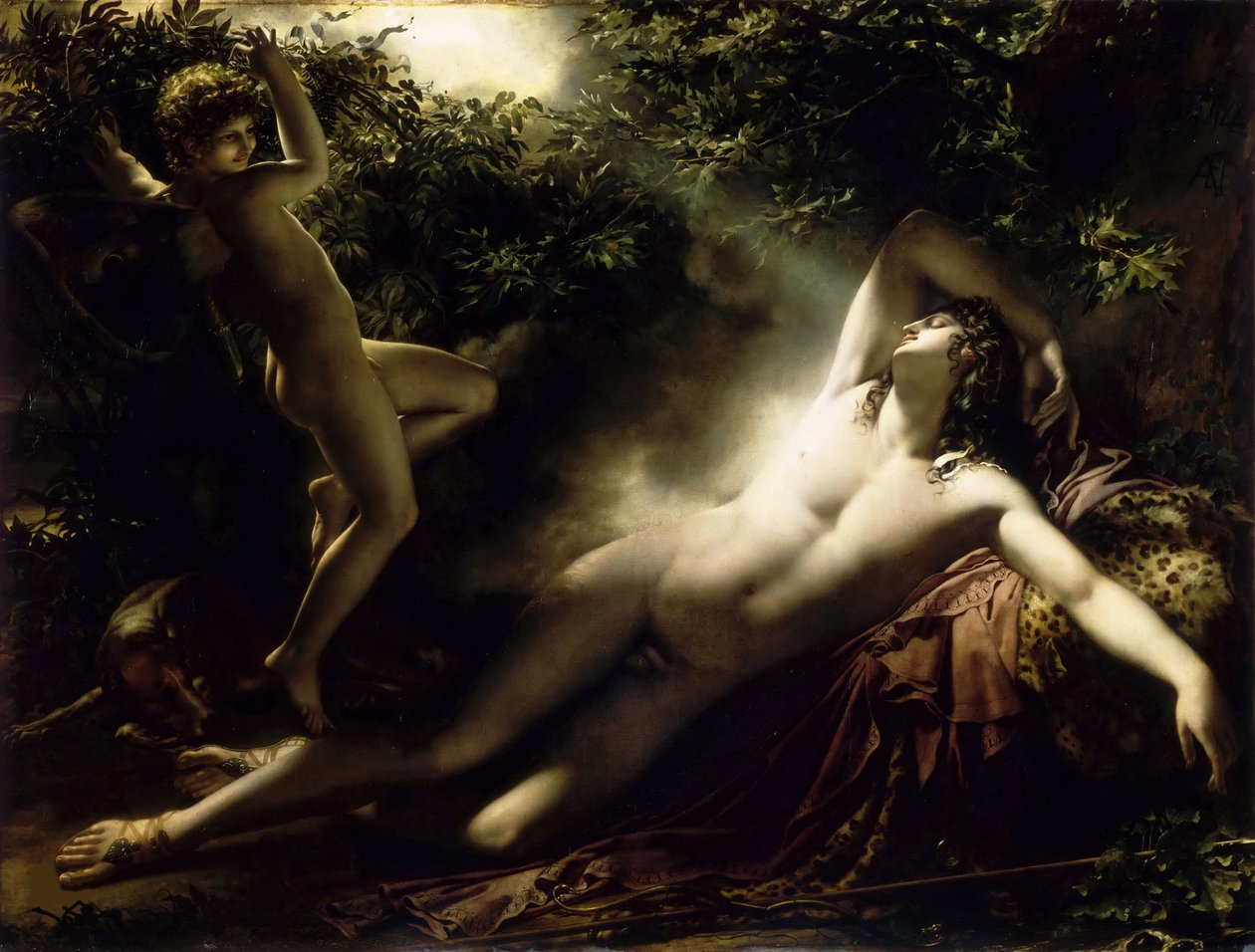 Endymions søvn, 1791. af Anne Louis Girodet de Roucy Trioson