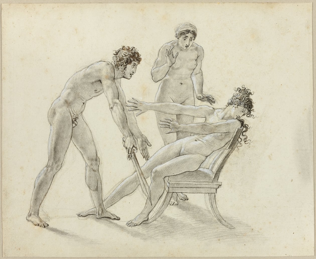 Hermione afviser Orestes af Anne Louis Girodet de Roussy Trioson