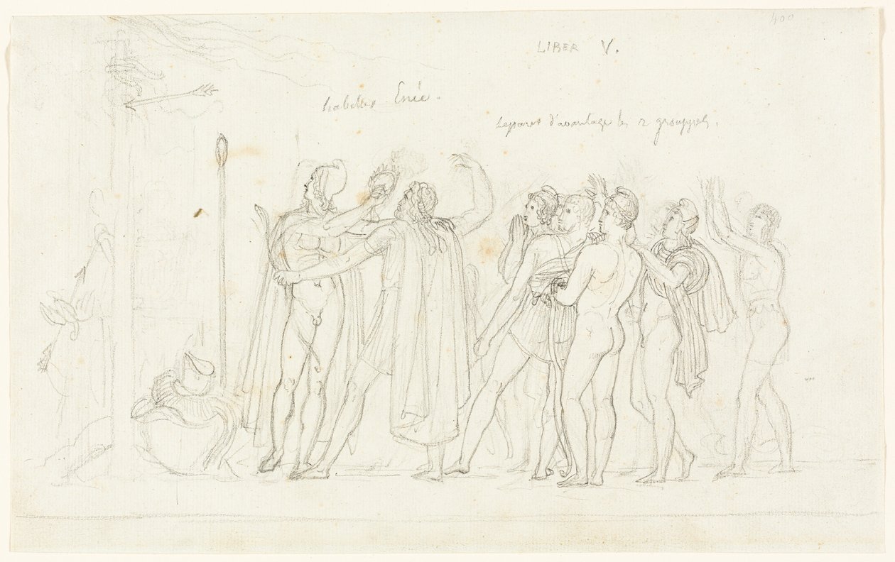 Bueskydningskampen, fra Æneiden, bog V af Anne Louis Girodet de Roussy Trioson