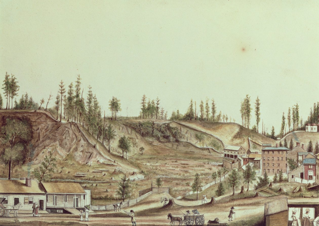 Ballston Spring, New York, 1807 af Anne Marguerite Hyde de Neuville